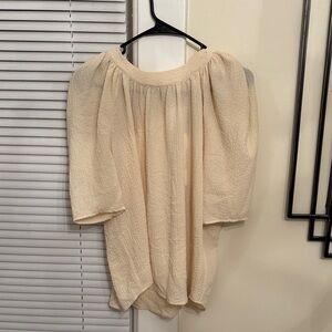 Calvin Klein Cream Textured Blouse